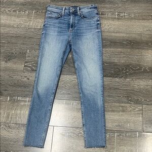 Rag & Bone Ellerly high rise skinny raw hem size 25